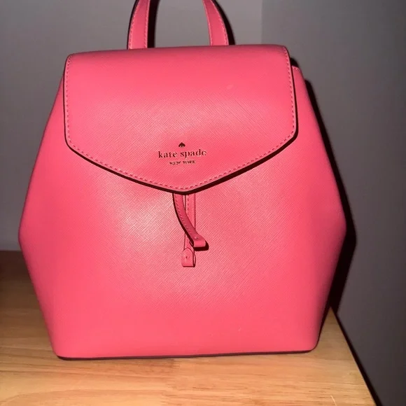 🩷EUC-Kate Spade Pink Leather Backpack!🩷 - Picture 1 of 4